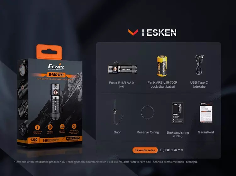 Fenix Sykkellykt BC21R V3.0