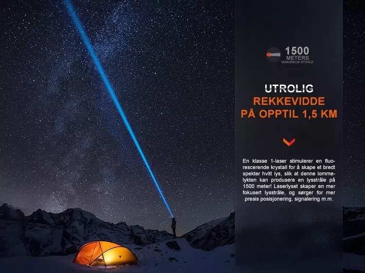 Fenix HT30R Hvit laser