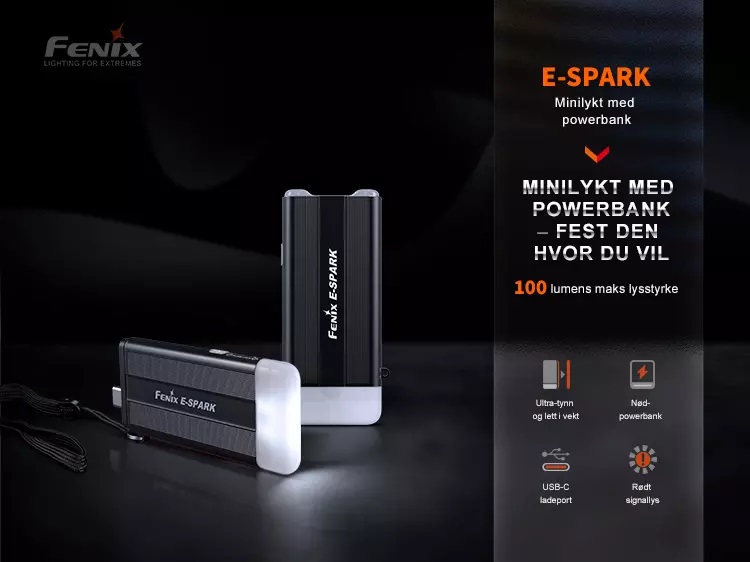 Fenix E-SPARK LED lykt