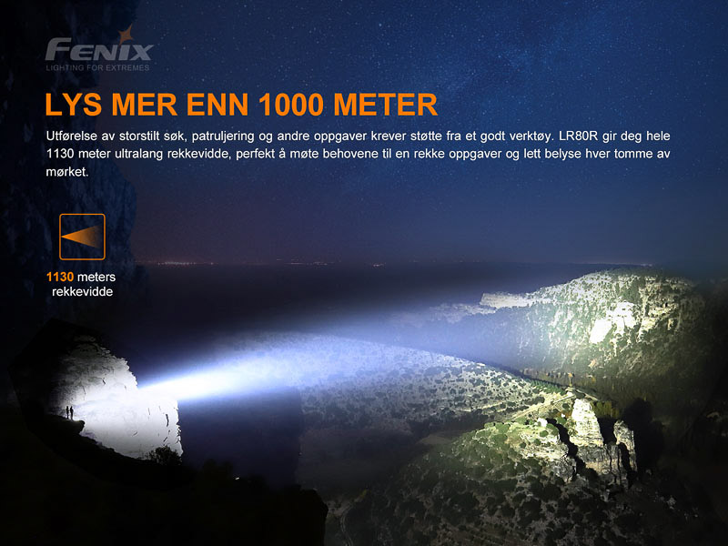 Fenix LR80R - 18000 lumen