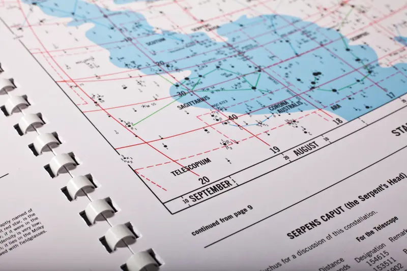 SkyMaps Star Charts Planisphere North - Stjernekart over den nordlige halvkule