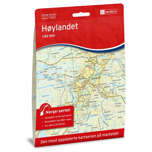 Høylandet 1:50 000 - Kart 10103 i Norges-serien