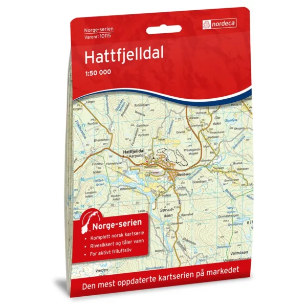 Hattfjelldal 1:50 000 - Kart 10115 i Norges-serien