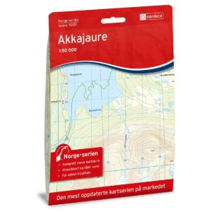 Akkajaure 1:50 000 - Kart 10131 i Norges-serien