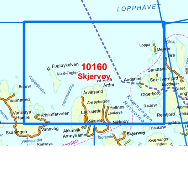 Bardufoss 1:50 000 - Kart 10148 i Norges-serien