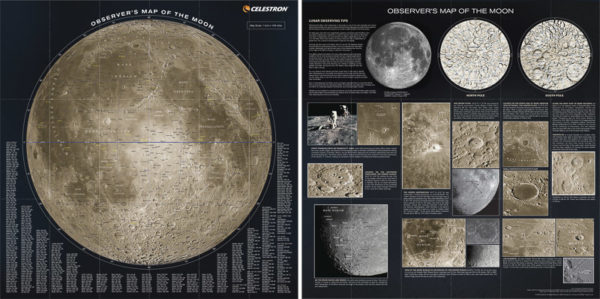 Moon map - Tosidig månekart