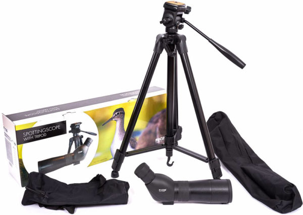 Focus Hawk 15-45x60 + Tripod 3950 - Teleskop m/skrå innsikt, med stativ