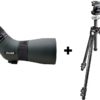 Focus Traveller 9-27x56 ED med Manfrotto 290 Xtra 3-Seksjoner Karbonfiber og 128RC videohode - Teleskop m/skrå innsikt, med stativ