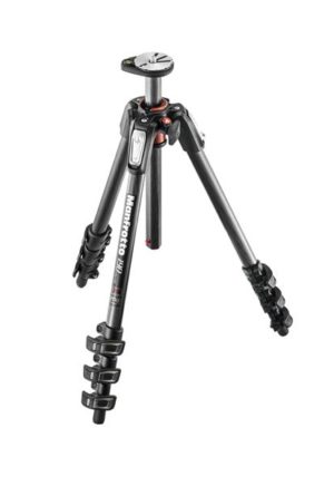 Manfrotto 190 Carbon 4-section Tripod - Karbon fotostativ m/horisontal søyle