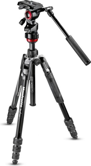 Manfrotto Stativkit Befree Advanced Live Twist Alu Svart med videohode