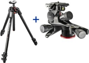 Manfrotto Stativkit 055 Carbon 3-section Tripod m/treveishode - MT055CXPRO3 og MHXPRO-3WG