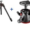 Manfrotto Stativkit 055 Carbon 3-section Tripod m/kulehode - MT055CXPRO3 og MHXPRO-BHQ2