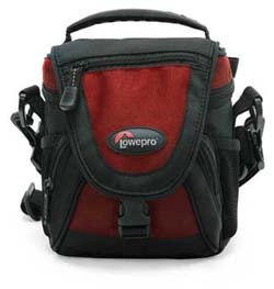 Lowepro Nova Micro AW - Foto skulderbag, rød farge