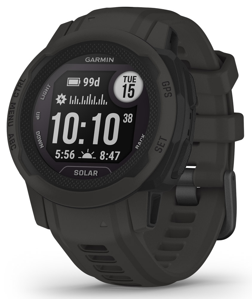 Garmin Instinct 2S Solar - GPS klokke for den aktive friluftsentusiast - Grafitt