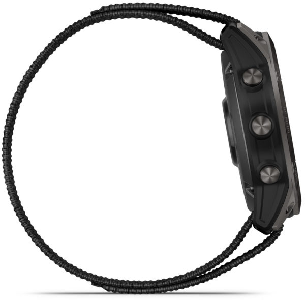 Garmin Enduro 2 – Carbon Gray DLC Titanium with Black UltraFit Nylon Strap - GPS klokke for den aktive friluftsentusiast