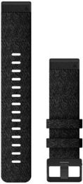 Garmin QuickFit 22-klokkeremmer, sammenflettet sort nylon