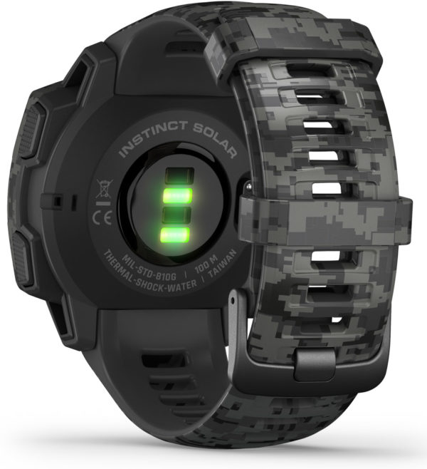 Garmin Instinct Solar Edition – Camo, Graphite Camo