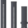 Garmin Hurtigutløsningsrem, gråblå silikonrem med sølvfarget anordning