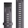 Garmin QuickFit 20-klokkeremmer, skifergrå silikon med ametystfarget anordning