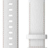 Garmin Hurtigutløsningsrem (18mm), hvitt skinn med sølvfarget anordning