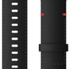 Garmin Hurtigutløsningsrem (22mm), sort skinn med skifergrå anordning