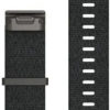 Garmin QuickFit 22-klokkeremmer, jacquard-vevd nylonrem – Heathered Black