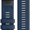 Garmin QuickFit 26-klokkeremmer, Kapteinsblå med anordning i sort rustfritt stål