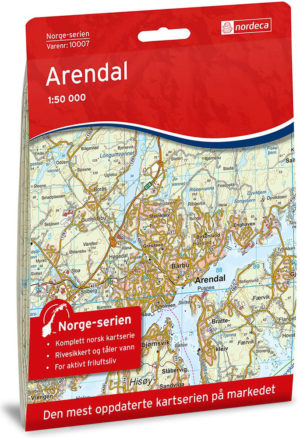 Arendal 1:50 000 - Kart 10007 i Norges-serien