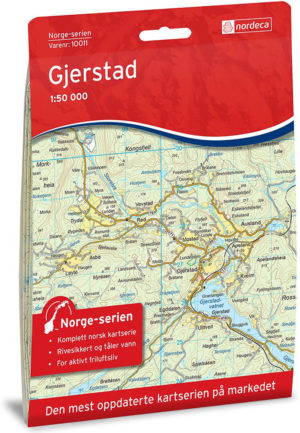 Gjerstad 1:50 000 - Kart 10011 i Norges-serien