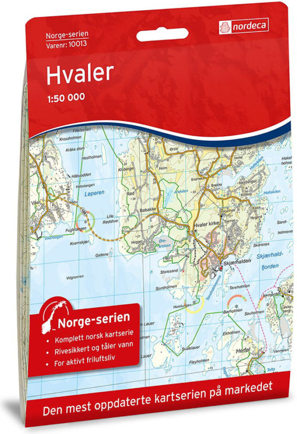 Hvaler 1:50 000 - Kart 10013 i Norges-serien