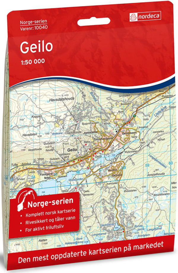 Geilo 1:50 000 - Kart 10040 i Norges-serien
