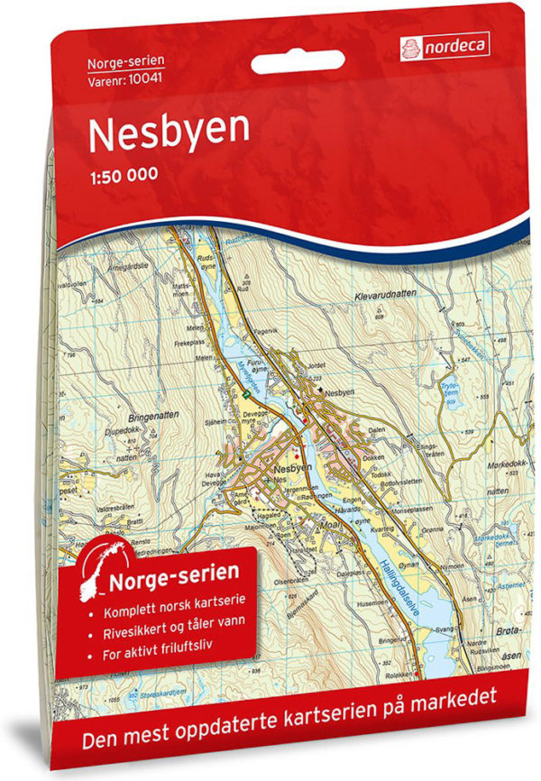 Nesbyen 1:50 000 - Kart 10041 i Norges-serien
