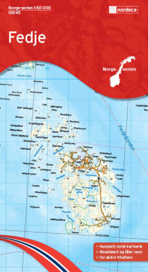 Fedje 1:50 000 - Kart 10045 i Norges-serien