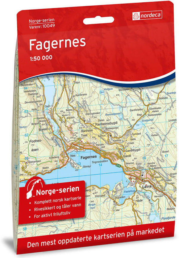 Fagernes 1:50 000 - Kart 10049 i Norges-serien