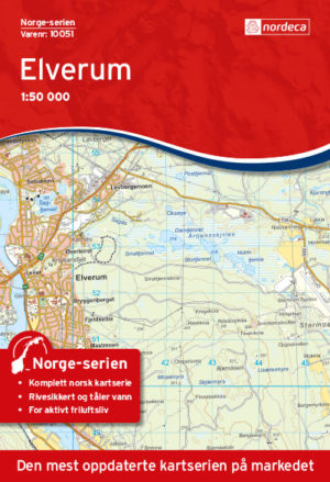 Elverum 1:50 000 - Kart 10051 i Norges-serien