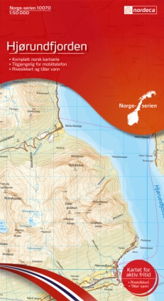 Hjørundfjorden 1:50 000 - Kart 10070 i Norges-serien