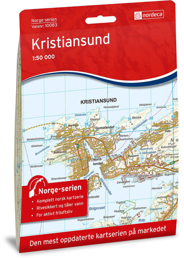 Kristiansund 1:50 000 - Kart 10083 i Norges-serien