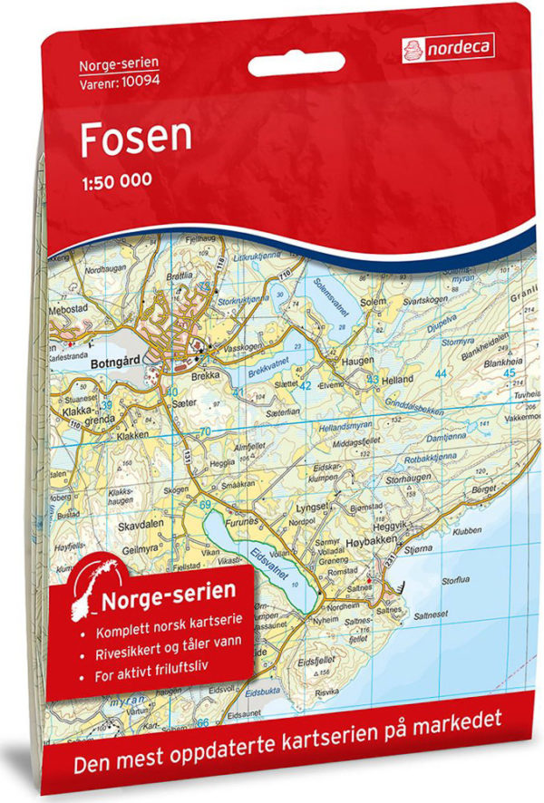 Fosen 1:50 000 - Kart 10094 i Norges-serien