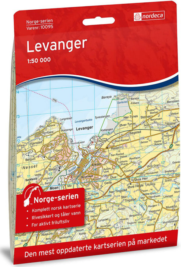Levanger 1:50 000 - Kart 10095 i Norges-serien