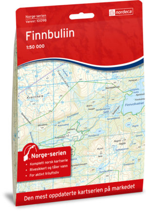 Finnbuliin 1:50 000 - Kart 10098 i Norges-serien