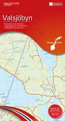 Valsjöbyn 1:50 000 - Kart 10101 i Norges-serien