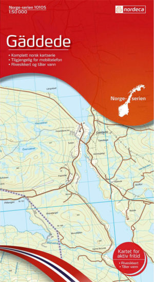 Gäddede 1:50 000 - Kart 10105 i Norges-serien