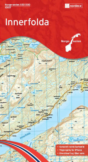 Innerfolda 1:50 000 - Kart 10107 i Norges-serien