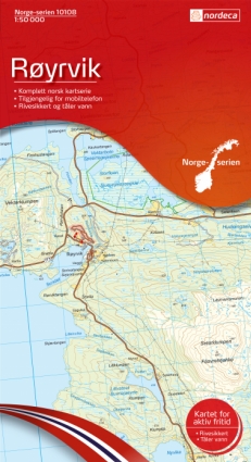 Røyrvik 1:50 000 - Kart 10108 i Norges-serien