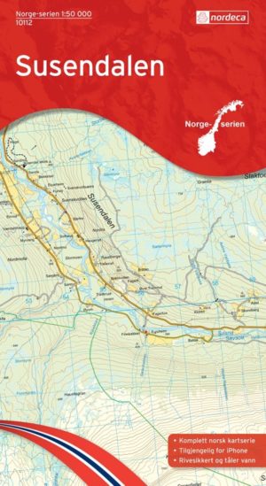 Susendalen 1:50 000 - Kart 10112 i Norges-serien