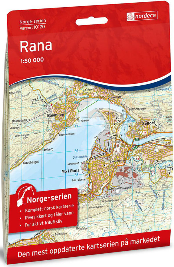 Rana 1:50 000 - Kart 10120 i Norges-serien