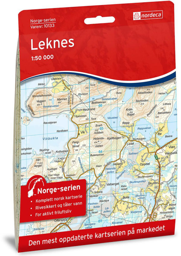 Leknes 1:50 000 - Kart 10133 i Norges-serien