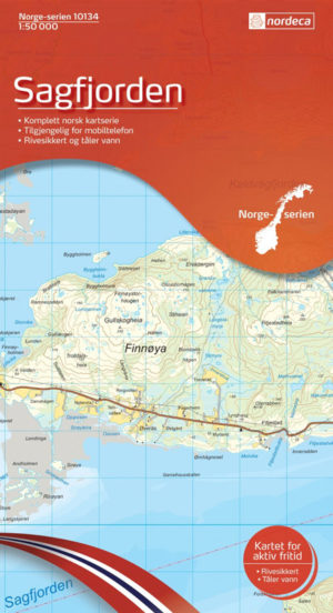 Sagfjorden 1:50 000 - Kart 10134 i Norges-serien