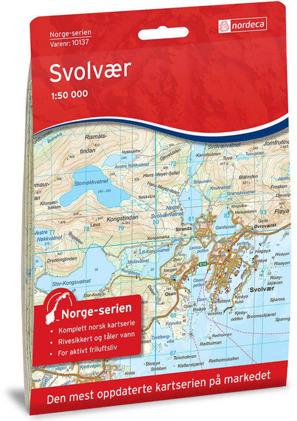 Svolvær 1:50 000 - Kart 10137 i Norges-serien