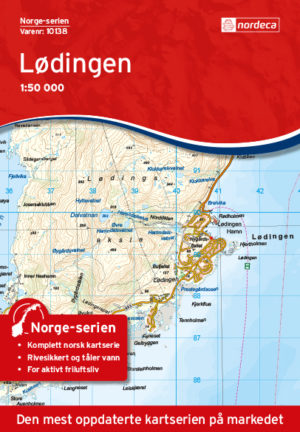 Lødingen 1:50 000 - Kart 10138 i Norges-serien